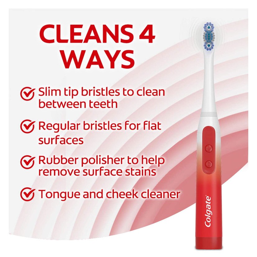 Colgate Toothbrush Optic White Sonic Power Soft 4x