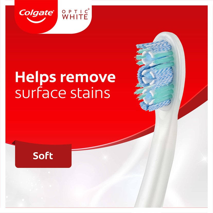 Colgate Toothbrush Optic White Sonic Power Soft 4x
