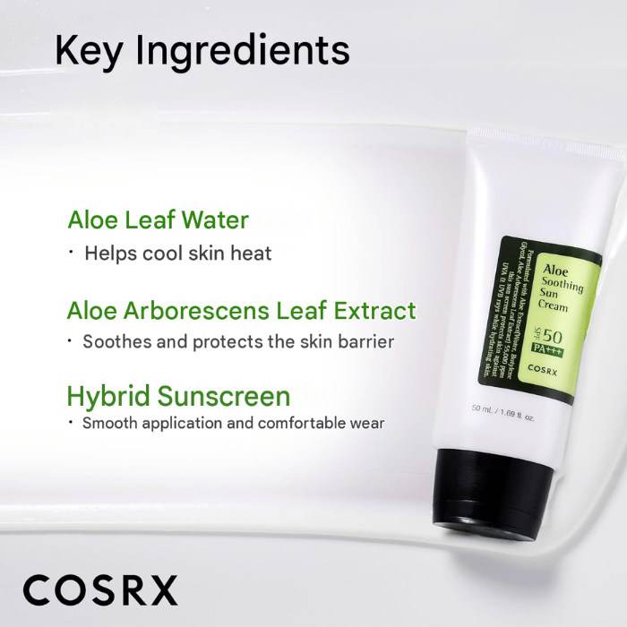 Cosrx Aloe Soothing Sun Cream(SPF50)Pa+++ 50ml