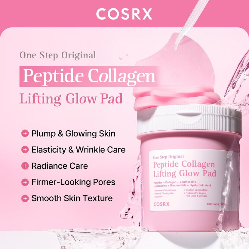 CosRx One Step Original Peptide Glow Pad 300ml 100's