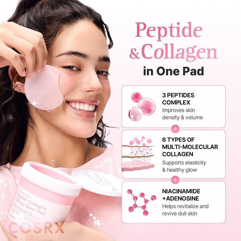 CosRx One Step Original Peptide Glow Pad 300ml 100's