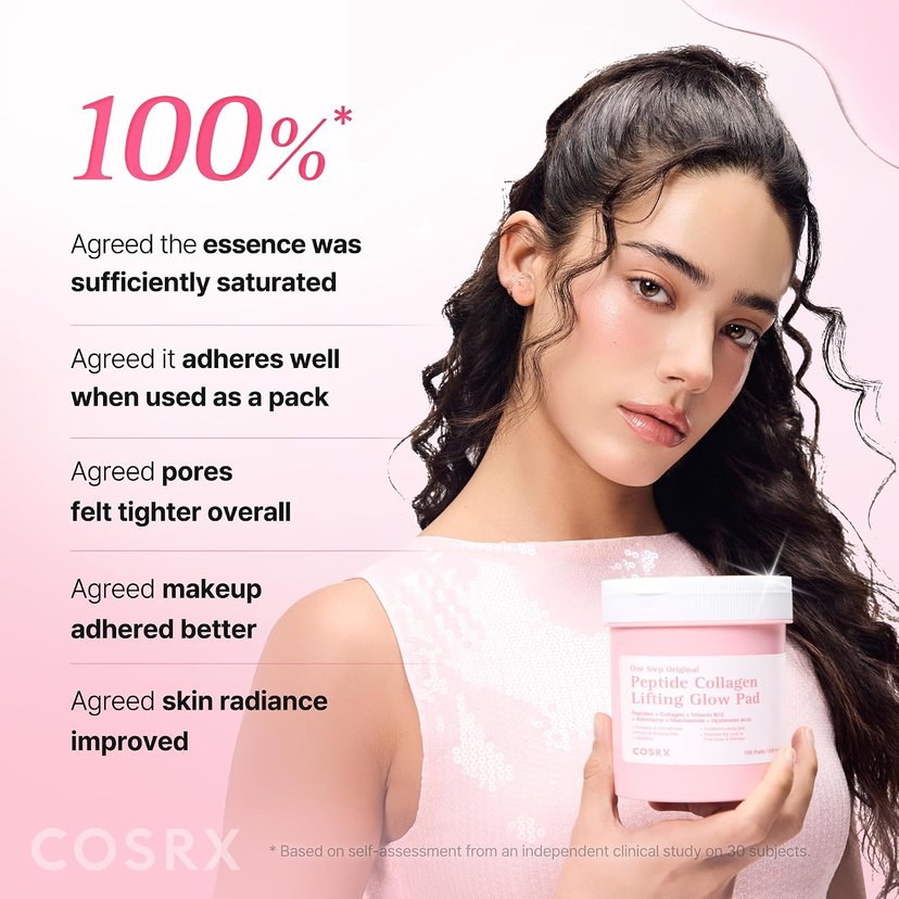 CosRx One Step Original Peptide Glow Pad 300ml 100's