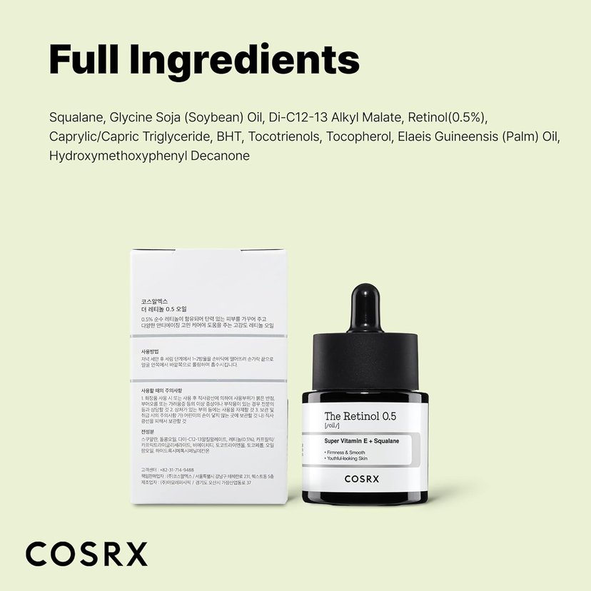 Cosrx The Retinol 0.5 Oil 20ml