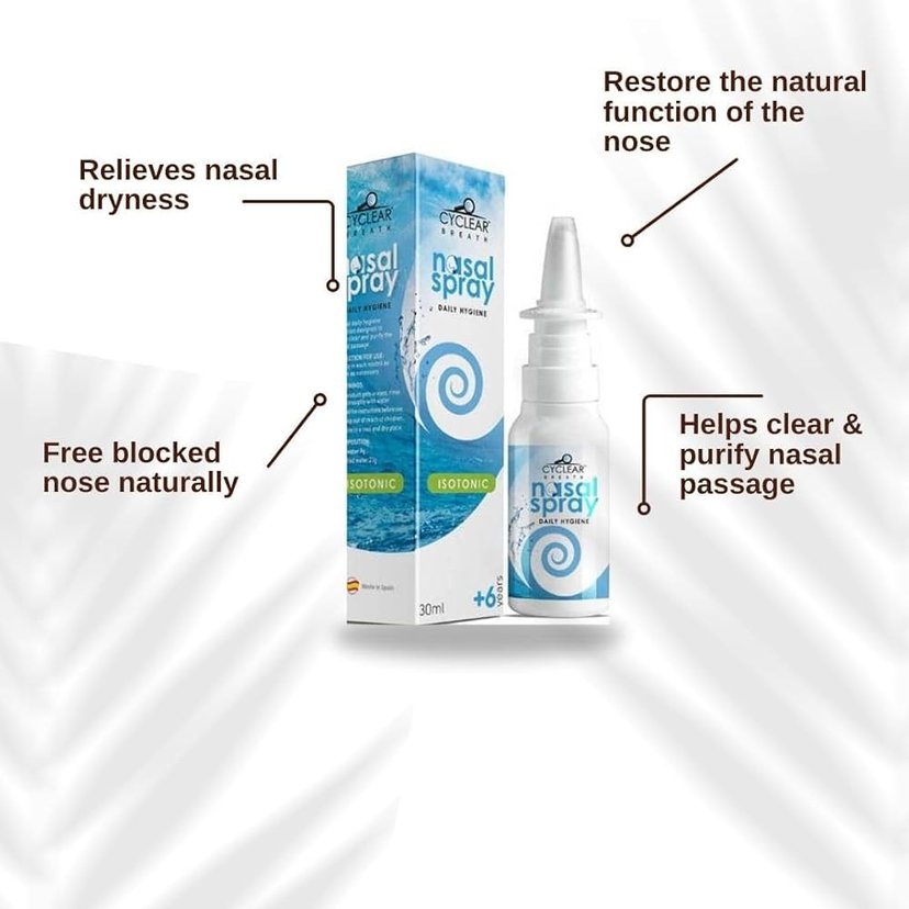 Cyclear Isotonic Nasal Saline Spray 6+ 30ml