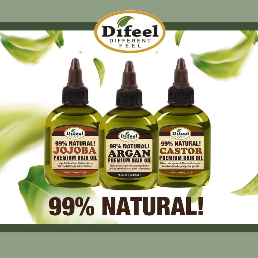 Difeel Premium Natural Hair Oil Argan 75 ml