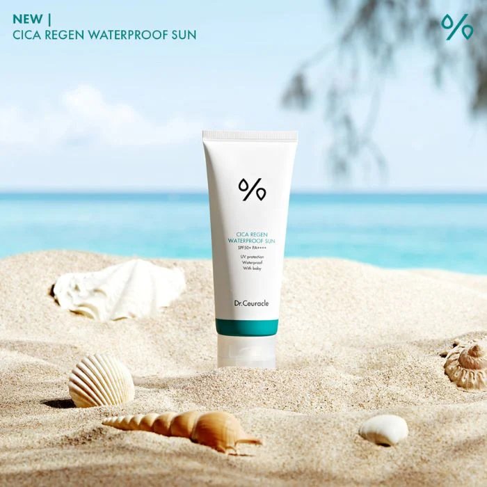 Dr. Ceuracle Cica Regen Waterproof Sun (SPF50+) Face and Body UV Protection, 100ml