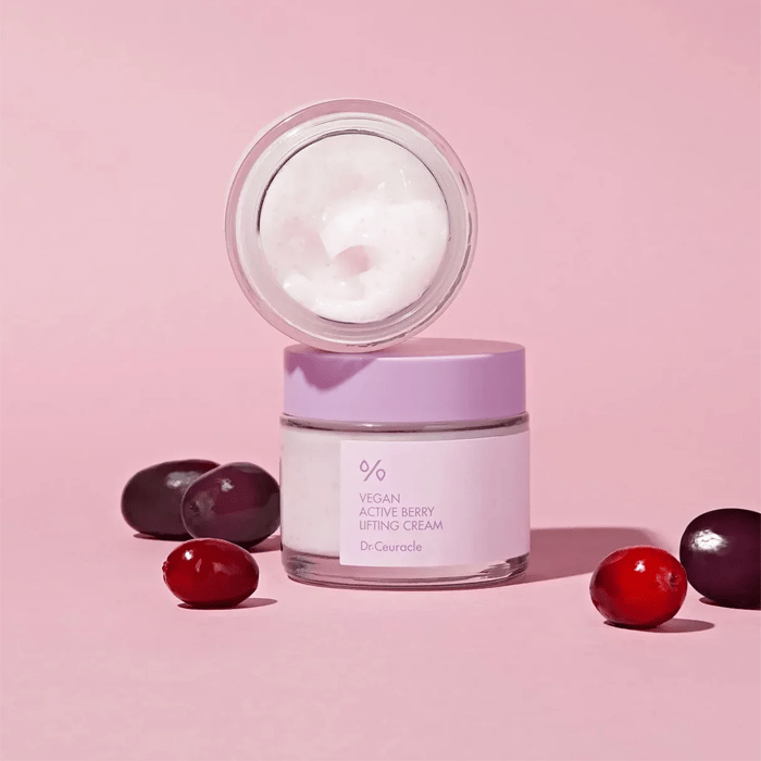 Dr. Ceuracle Vegan Active Berry Lifting Cream, Firming Moisturizer for Elastic, Plump Skin, 75g