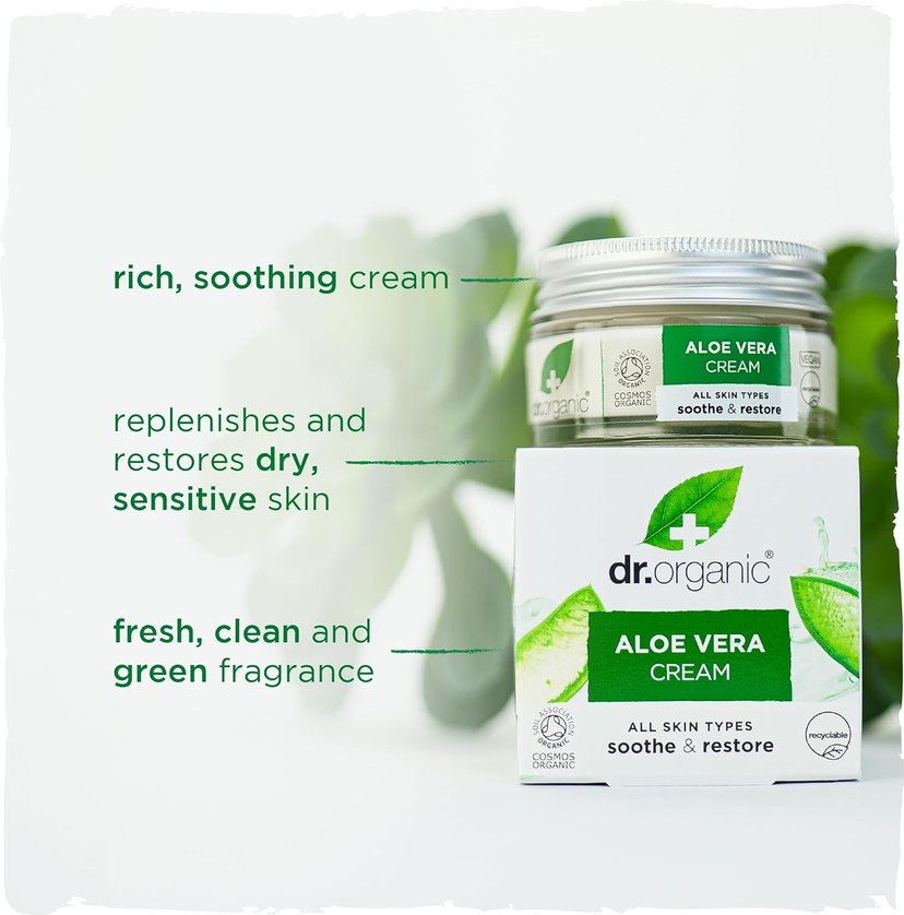 Dr. Organic Aloe Vera Cream 50ml