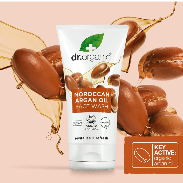 Dr.Organic Moroccan Argan oil Creamy Face Wash - 150ml
