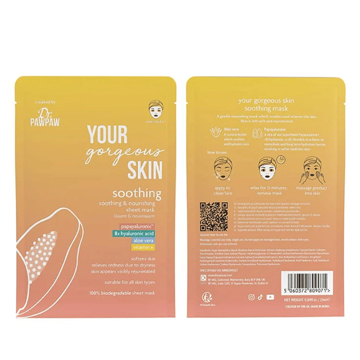 Dr Pawpaw Soothing Sheet Mask 25ml