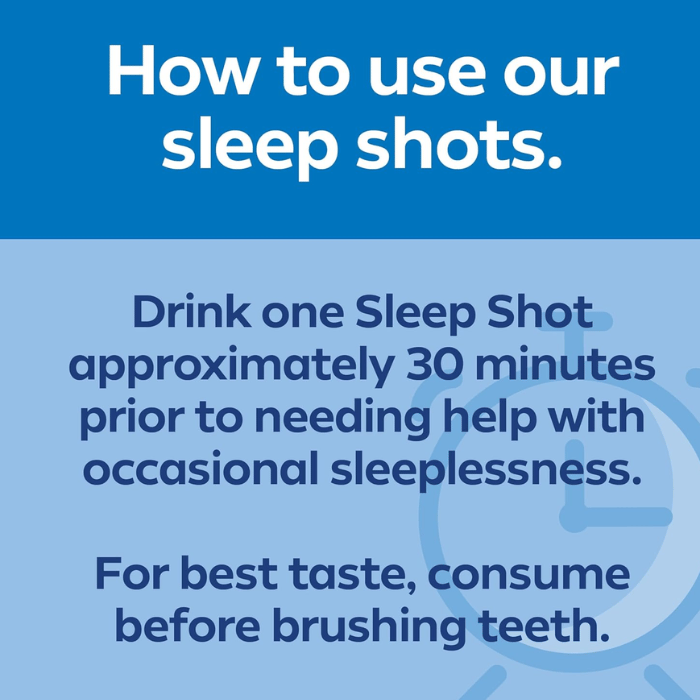 Dream Water Sleep Aid Shot Snoozeberry 74ml, Fast-Acting Supplement with GABA, Melatonin and 5-HTP - Pack of 12