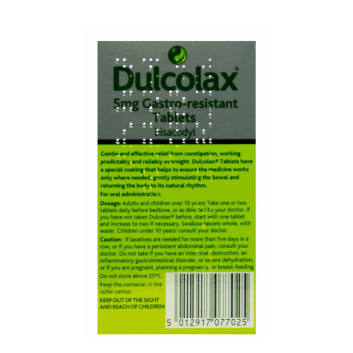 Dulcolax 5mg Tablets 40's