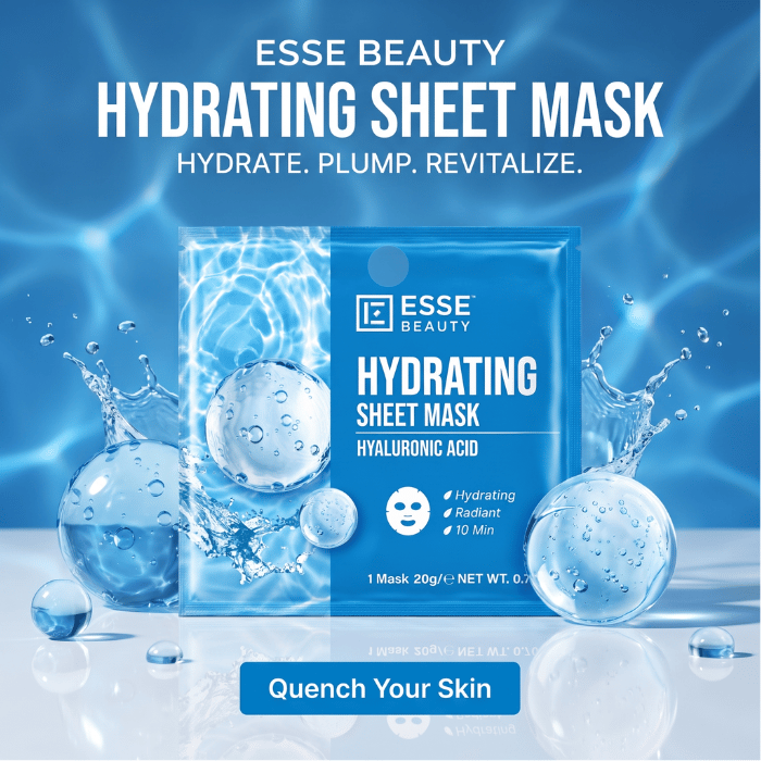 Esse Beauty Sheet Mask Hydrating Hyaluronic Acid 20G