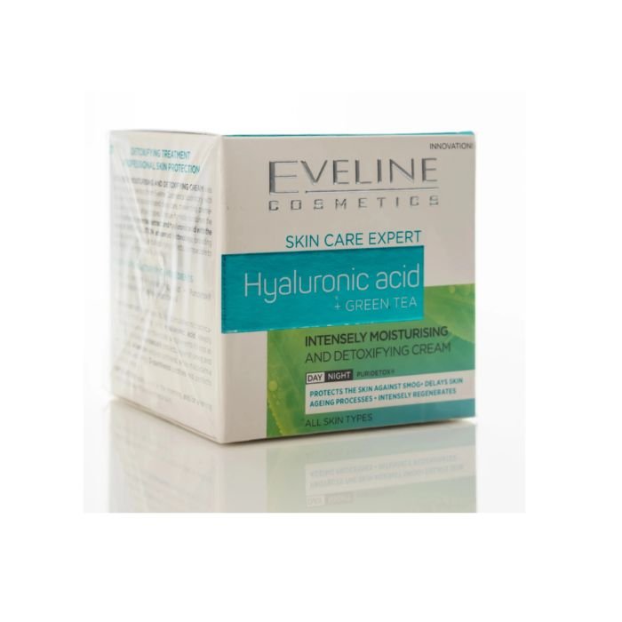 Eveline Hyaluronic Acid + Green Tea Intense Moisturizing Day & Night Cream 50 ml