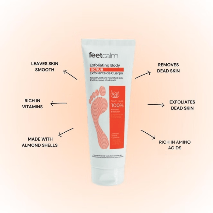 Feetcalm Exfoliating Body & Feet Scrub 125ml