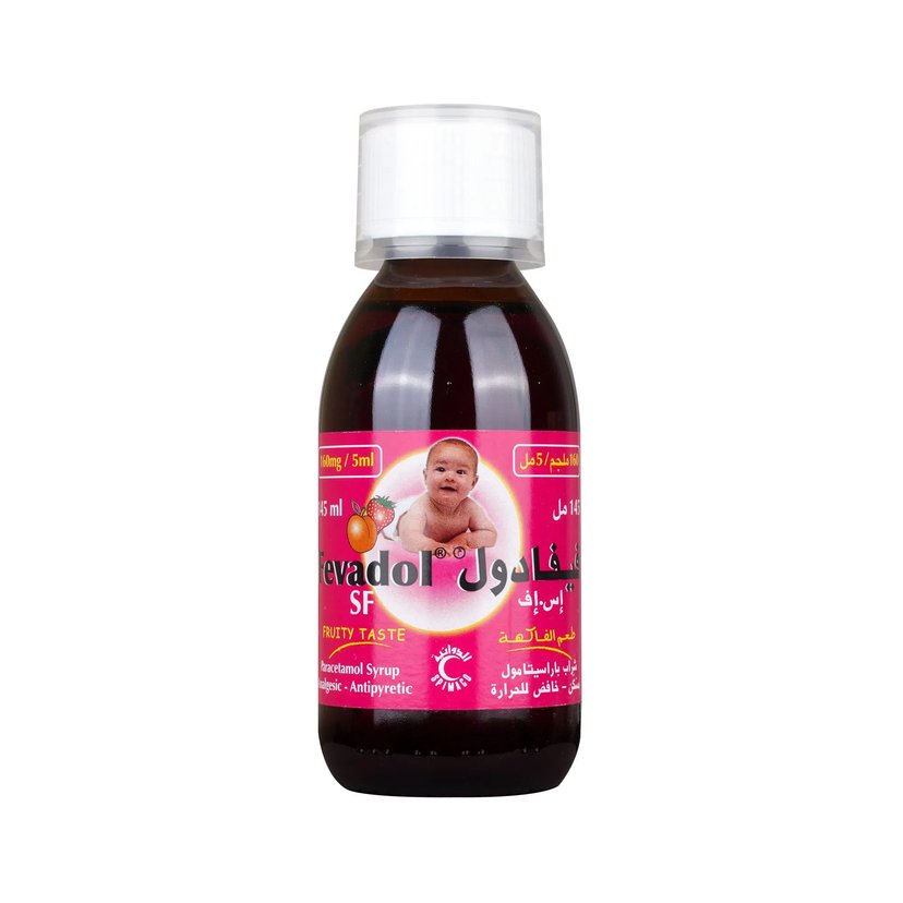 Fevadol 160mg /5ml Syrup (Sugar Free) 145ml Bottle