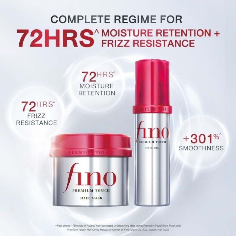 Fino Premium Touch Essence Hair Oil, Intensive Repair and Shine for Dry, Frizzy, 70ml