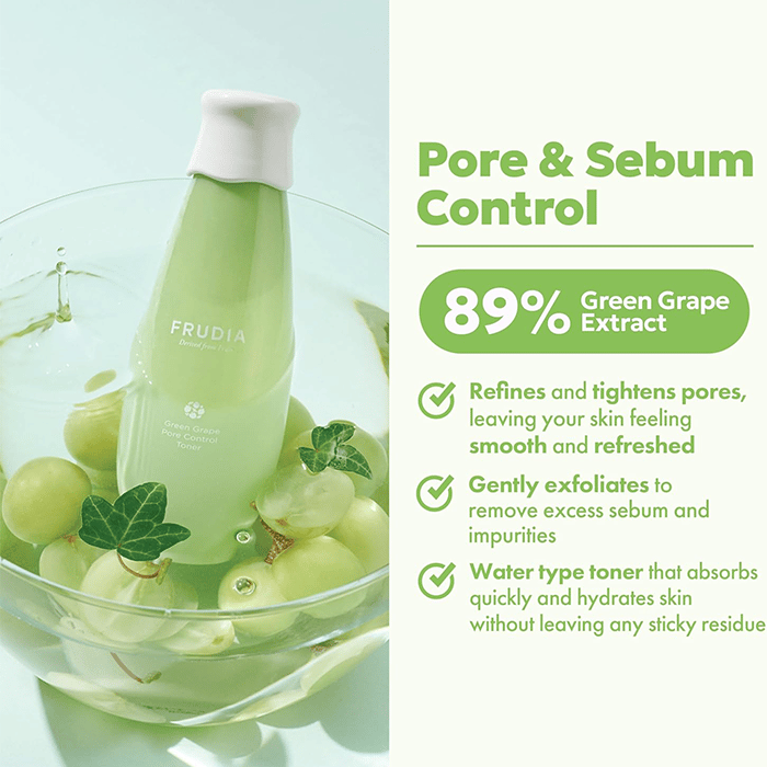 Frudia Green Grape Pore Control Toner 195ml