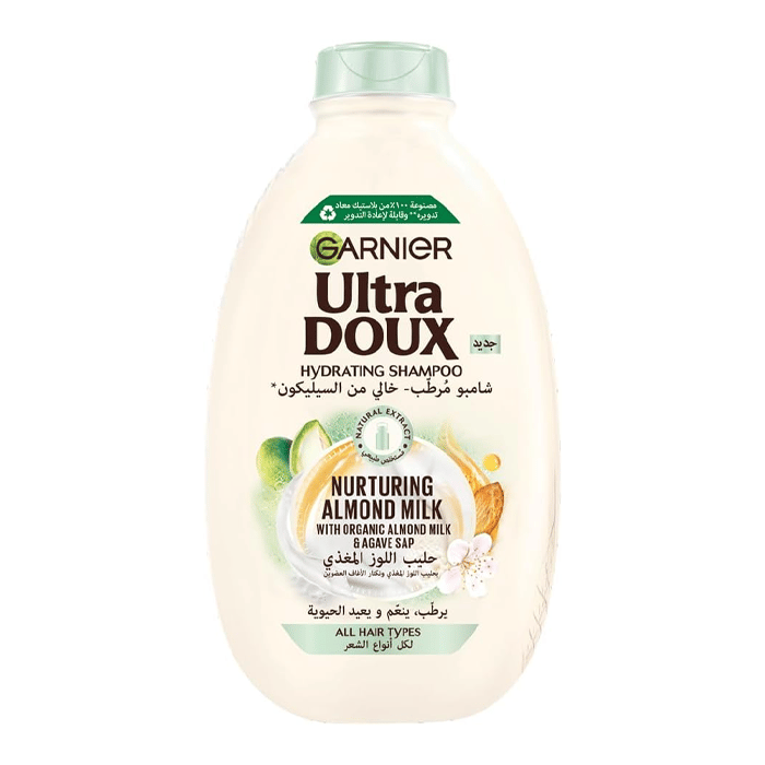 Garnier Ultra Doux Almond Milk Hydrating Shampoo 400ml + Conditioner 360ml Set