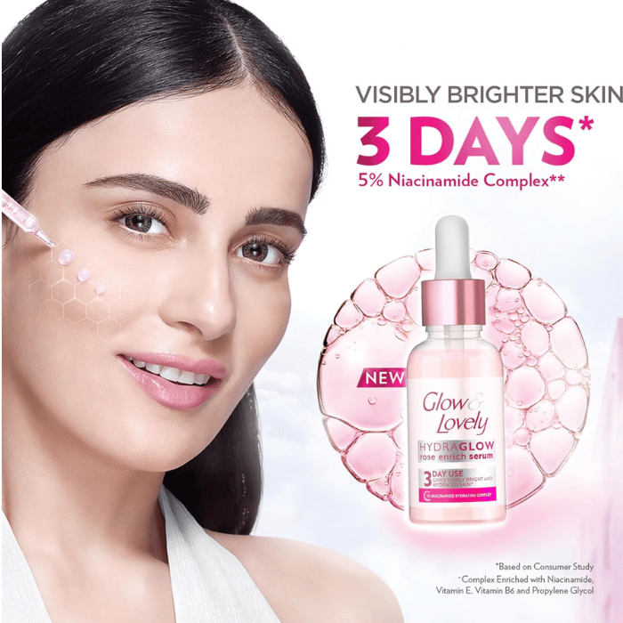 Glow & Lovely Hydraglow Rose Enrich Serum 30g