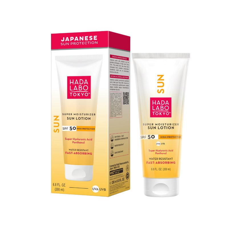 Hada Labo Super Moisturizer Sun Lotion SPF 50+- Fast Absorbing 200ml