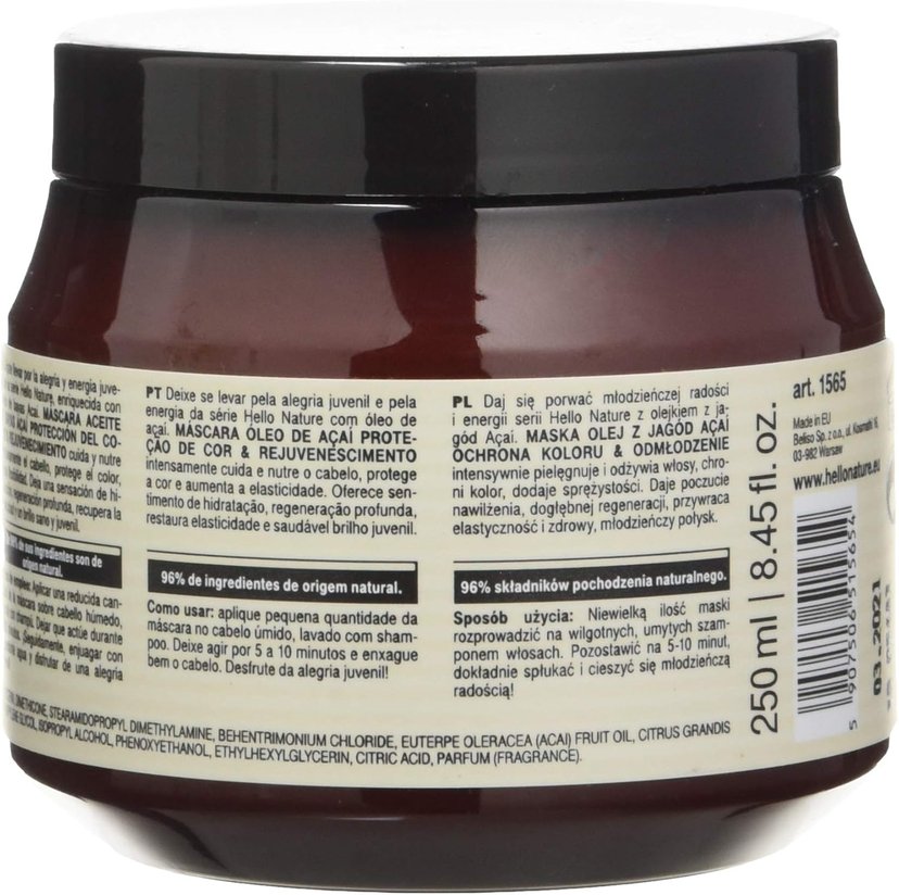 Hello Nature Acai-Berry Oil Hair Mask, 250ml