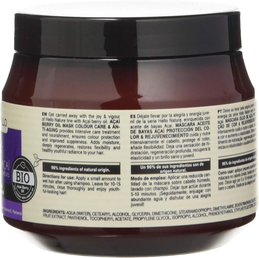 Hello Nature Acai-Berry Oil Hair Mask, 250ml