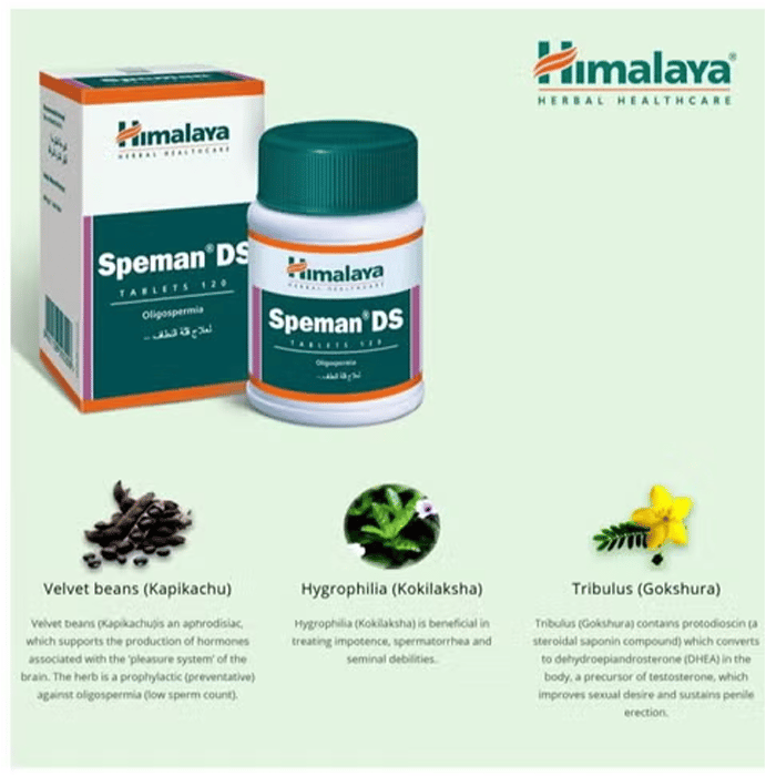 Himalaya Speman Ds Tablets 120's