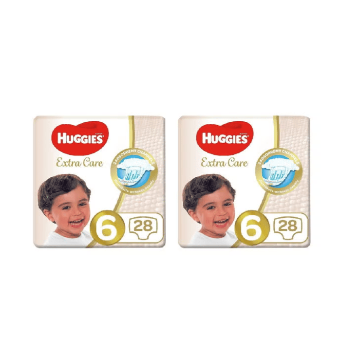 Huggies Extra Care Diaper Size 6 28s TWIN PACK
