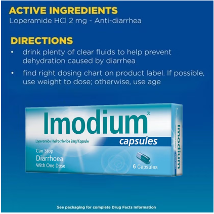 Imodium 2mg Capsule 6's