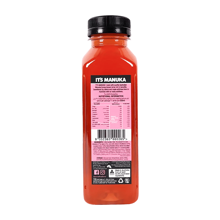 It's Manuka Strawberry Honey Water 350ml