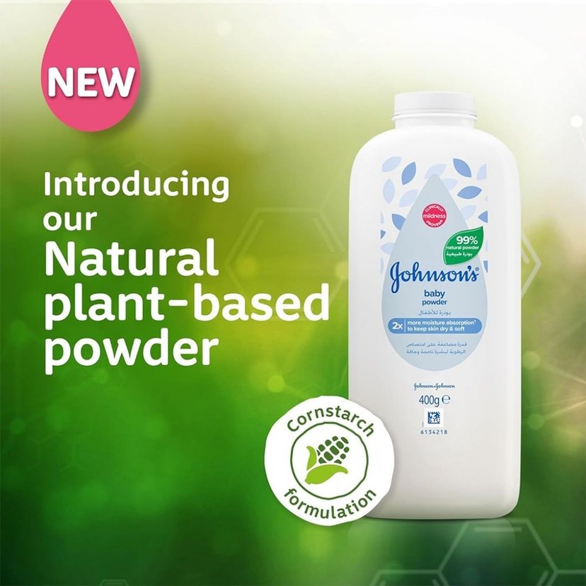 Johnson & Johnson Baby Natural Powder 400g
