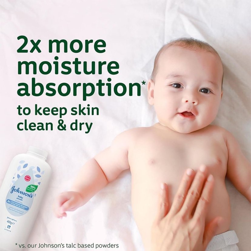 Johnson & Johnson Baby Natural Powder 400g