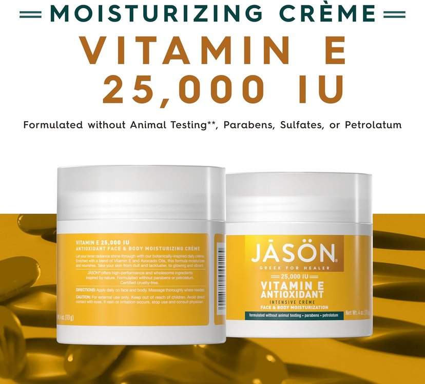 Jason Vitamin E 25000 IU Moist Cream 4 Oz