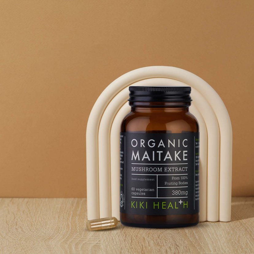 KIKI Health Organic Maitake Mushroom Extract Vegetarian Capsules 60's