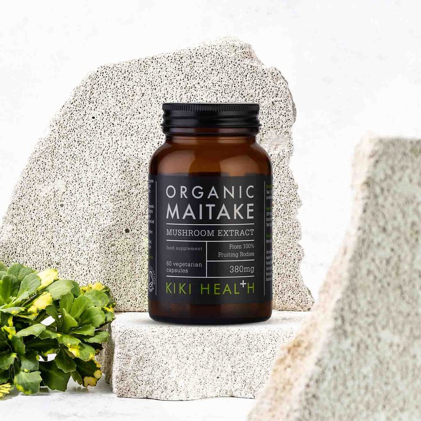 KIKI Health Organic Maitake Mushroom Extract Vegetarian Capsules 60's