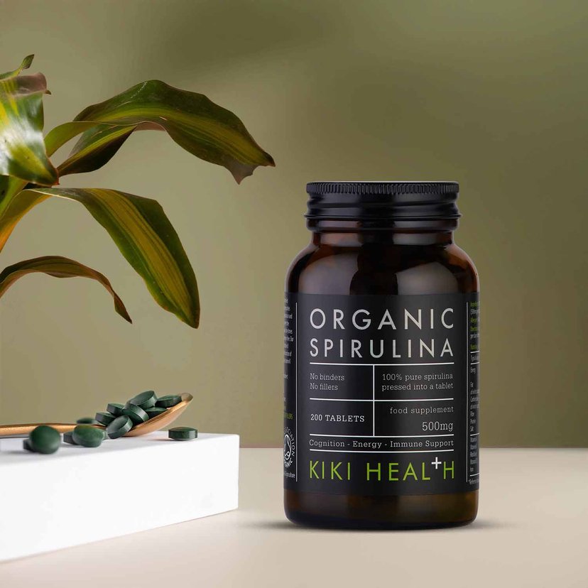 KIKI Health Organic Spirulina 200 Tablets