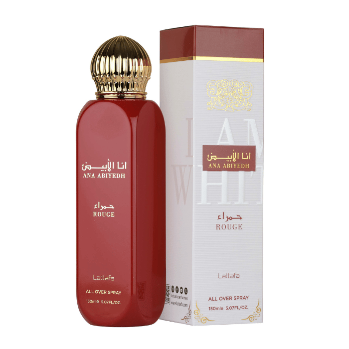 Lattafa Ana Abiyedh Rouge Women All Over Spray 150ML