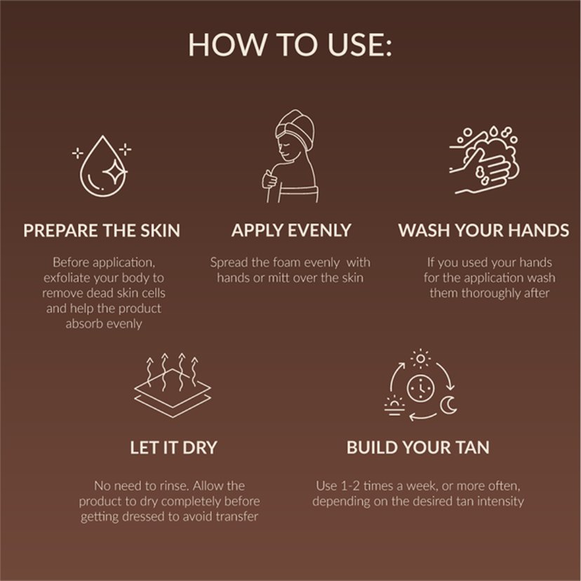 Lirene Self-Tanning Vegan Body Foam Espresso 150ml