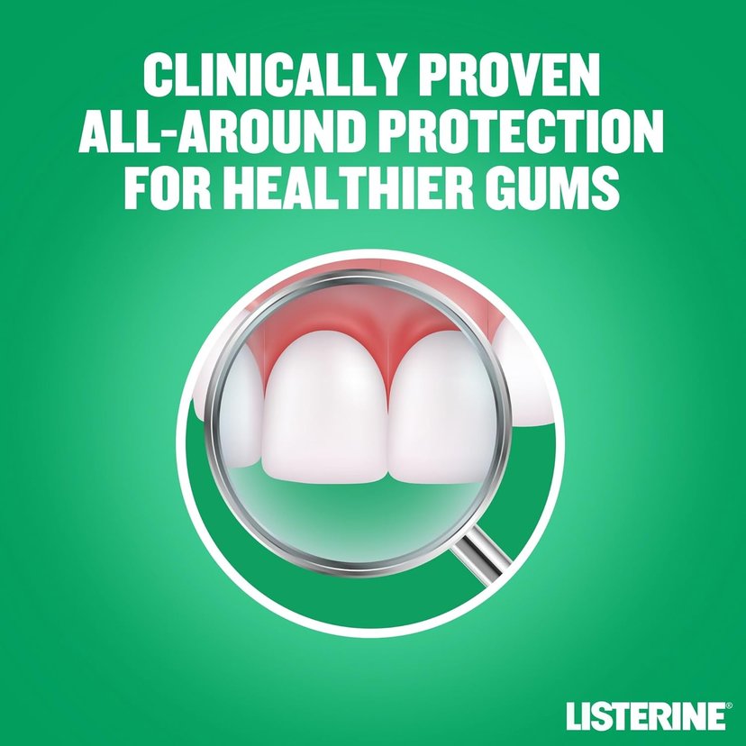 Listerine Teeth & Gum Defense Milder Taste Mouthwash 500ml