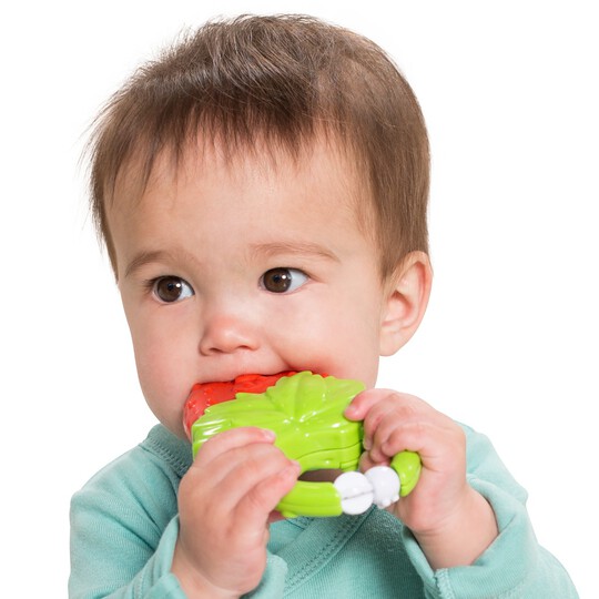 Love Baby Soft Silicone Teether Strawberry 1s