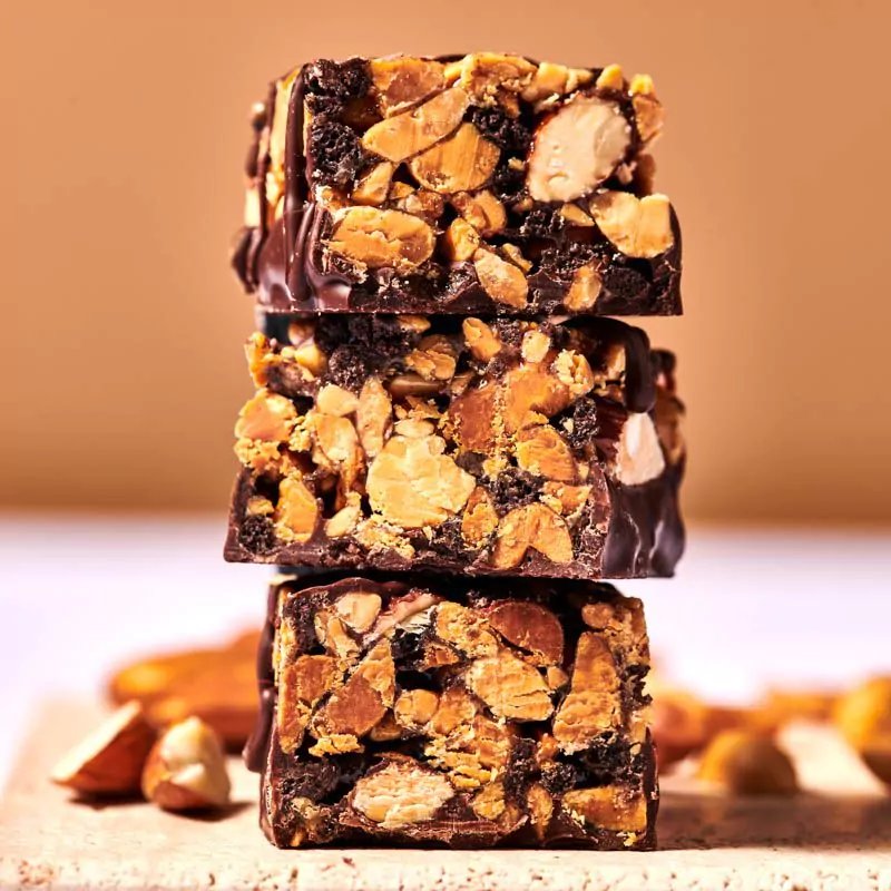 Maxi Nutrition Protein Nut Bar Dark Chocolate Peanut 46G - Box of 12 pcs