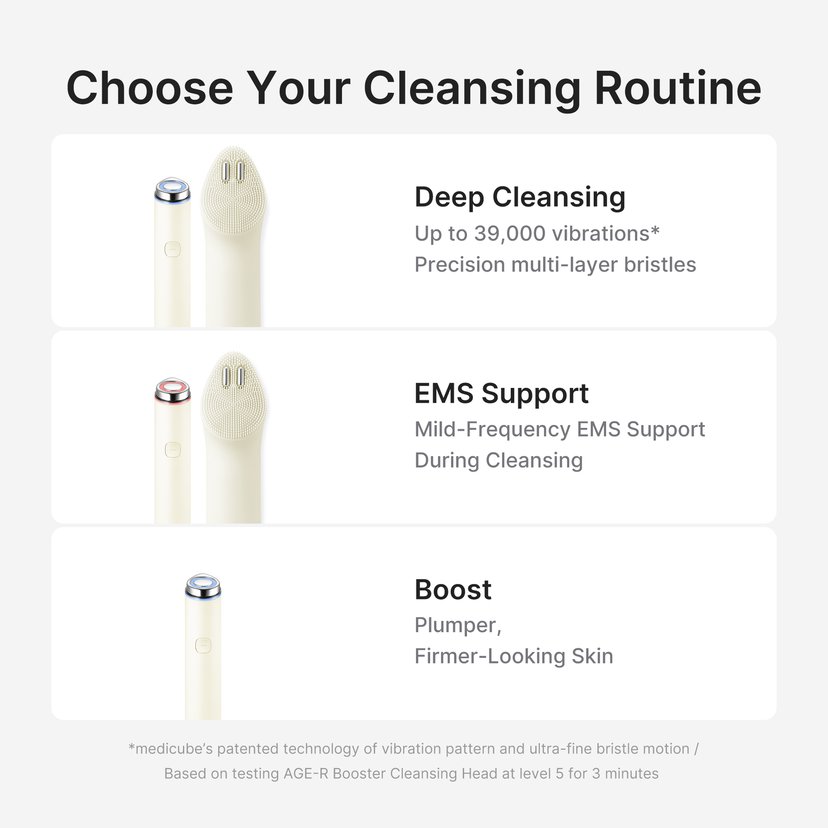 Medicube AGE-R Booster Cleansing Device Head Beige