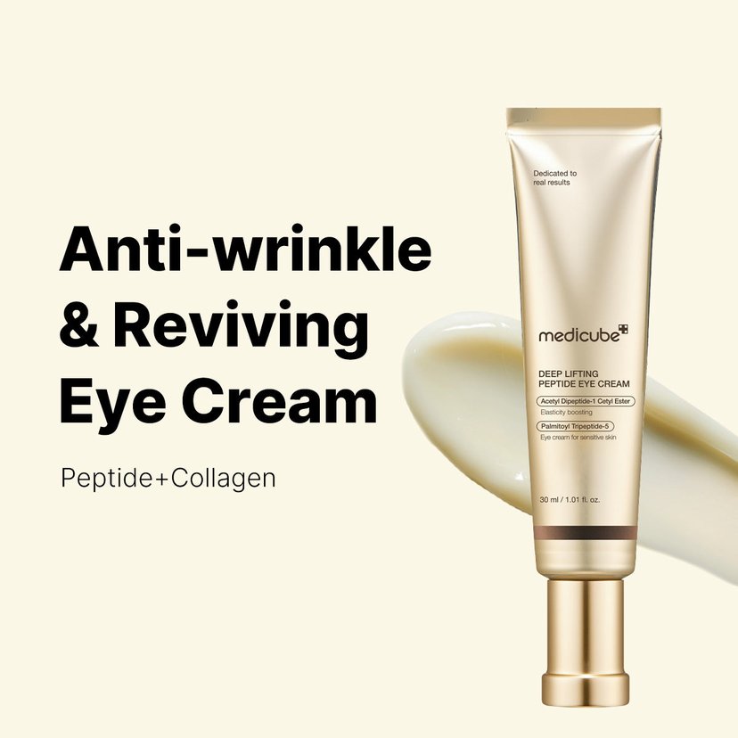 Medicube Deep Lifting Peptide Eye Cream, Peptide and Niacinamide Firming Care, 30ml
