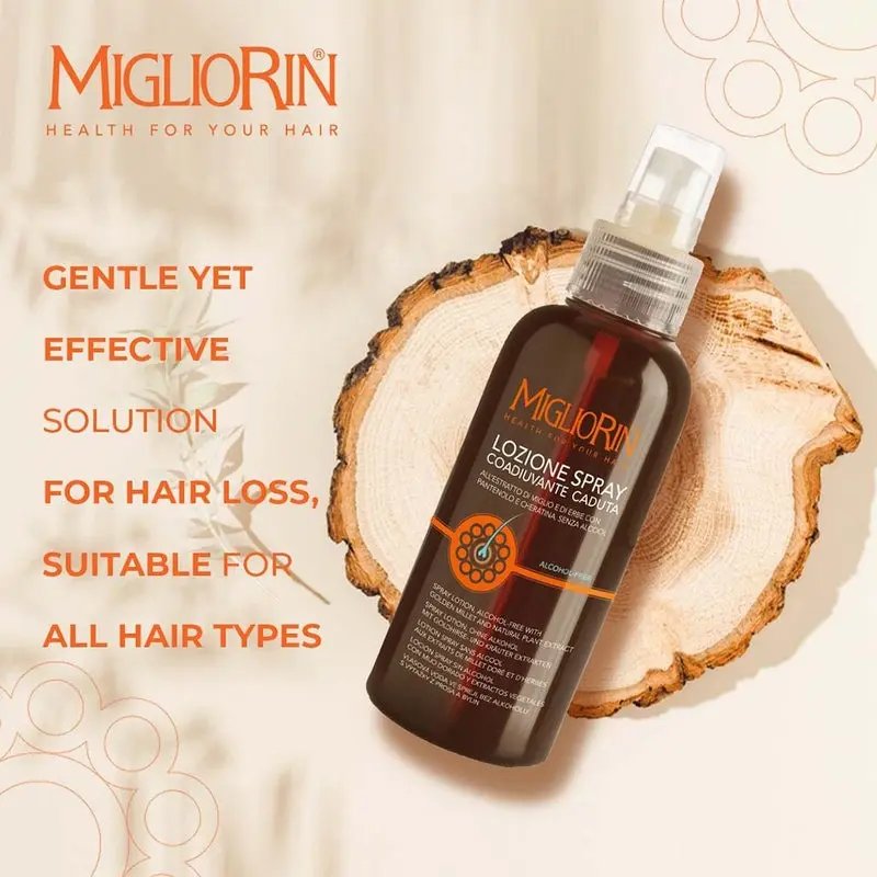 Migliorin Hair Loss Spray Lotion Alcohol Free 125 ml