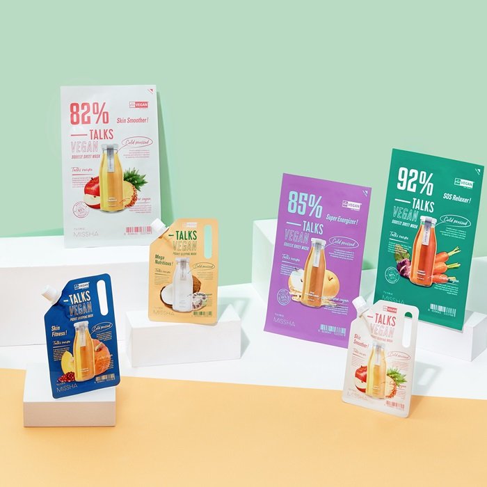 Missha Talks Vegan Squeeze Sheet Mask Skin Fitness 27g