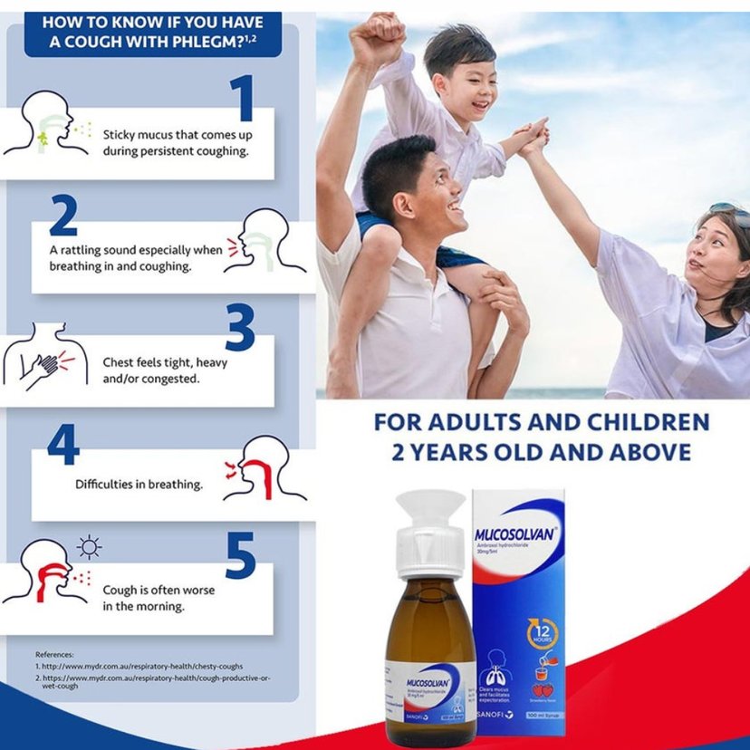 Mucosolvan 30mg / 5ml Syrup 100 ml Sugar Free