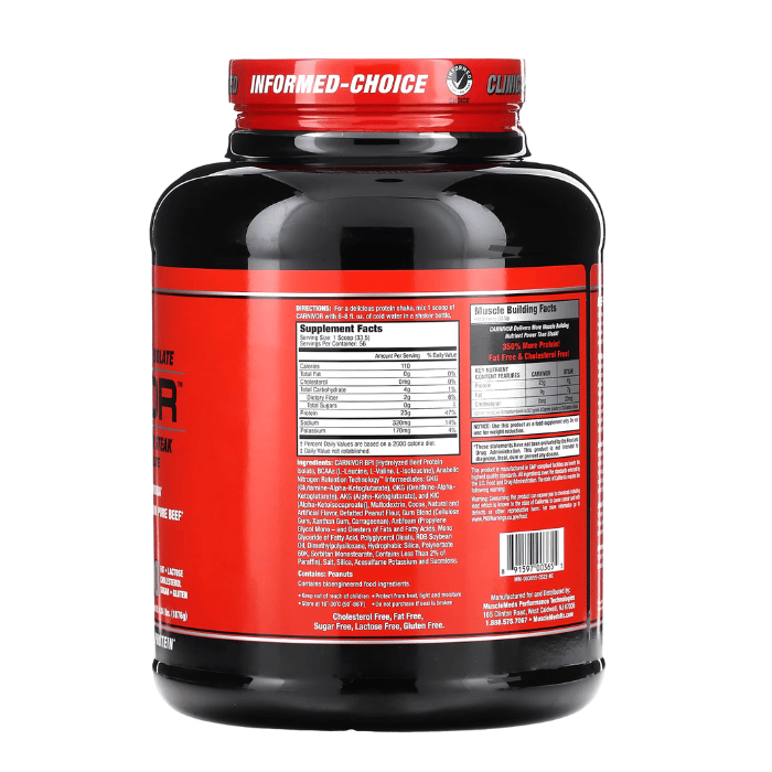 MuscleMeds Carnivor Chocolate Peanut Butter 4Lb