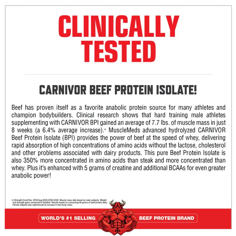 MuscleMeds Carnivor Chocolate Peanut Butter 4Lb