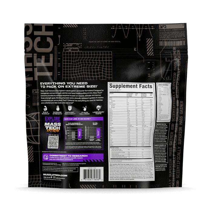 MuscleTech Mass Tech Extreme 2000 Triple Chocolate Brownie 6LB